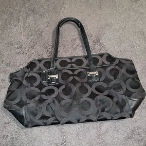 Coach F25501 Taylor Op Art Alexis Carryall Shoulder Tote Handbag